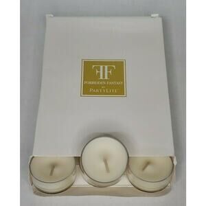 Vintage Partylite Tealights 12 Candles NOS "Flirt Forbidden Fantasy" p1e/v04805